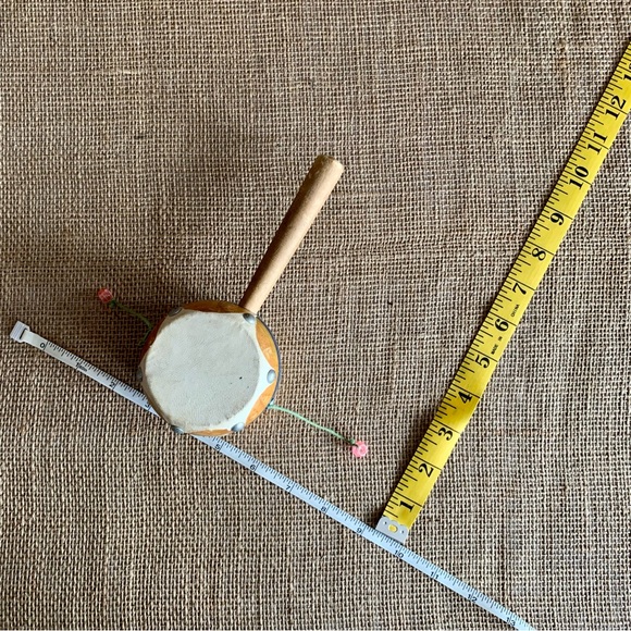 5 Instrument Bundle: 2 Carved Wood Flutes, Pan Flute, Hand Drum & Xylophone - Picture 8 of 15